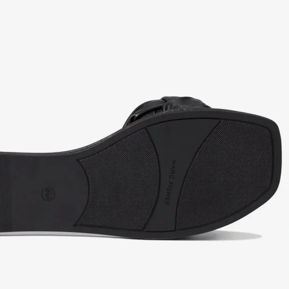 Marc Fisher Women's Black Braided Slide Sandals Size 7.5 Summer Casual - Picture 9 of 15